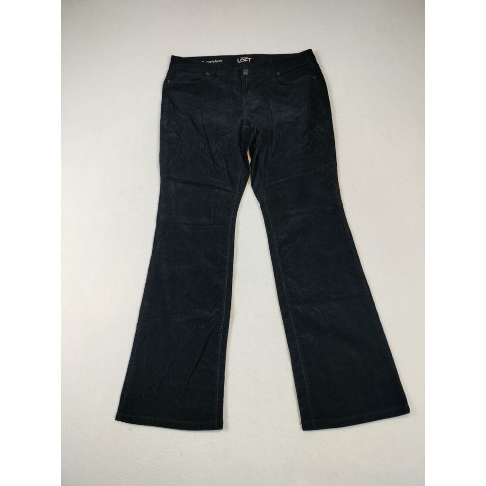 Ann Taylor Loft Corduroy Pants Women's 30 Black Westerncore CountryGirl‎ Ranch